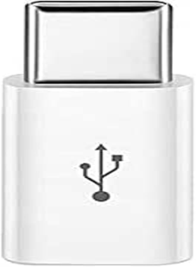 NFME USB-C to Micro USB Adapter, Converts USB Type-C input to Micro USB, White